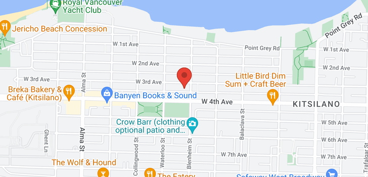 map of 3316 W 3RD AVENUE